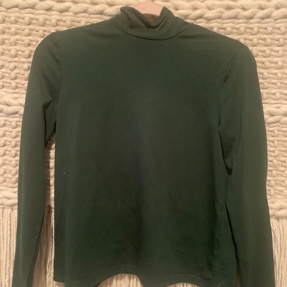 Green turtleneck